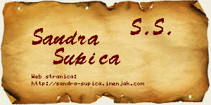 Sandra Šupica vizit kartica